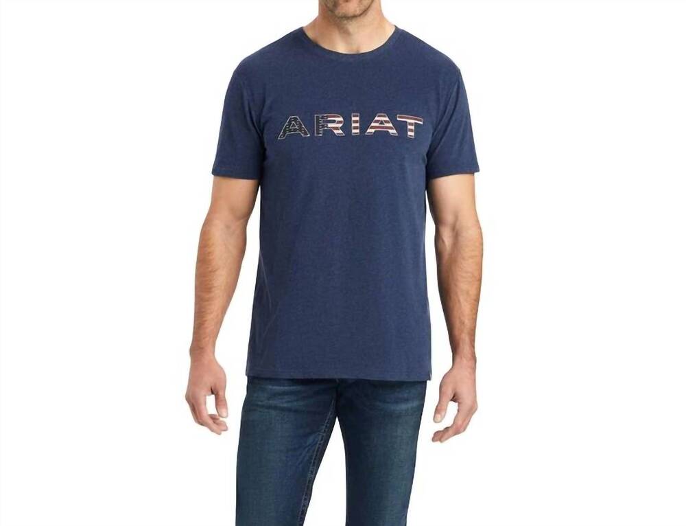 NEW ARIAT chimayo graphic t-shirt in navy heather